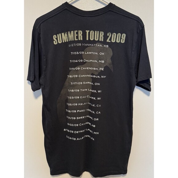 Tim McGraw Black Startee Summer Tour 2009 Tee Size M, RN 121543 Excellent Cond - Picture 2 of 8